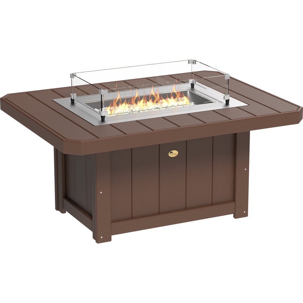 LuxCraft Lumin 51" Rectangular Fire Pit Table