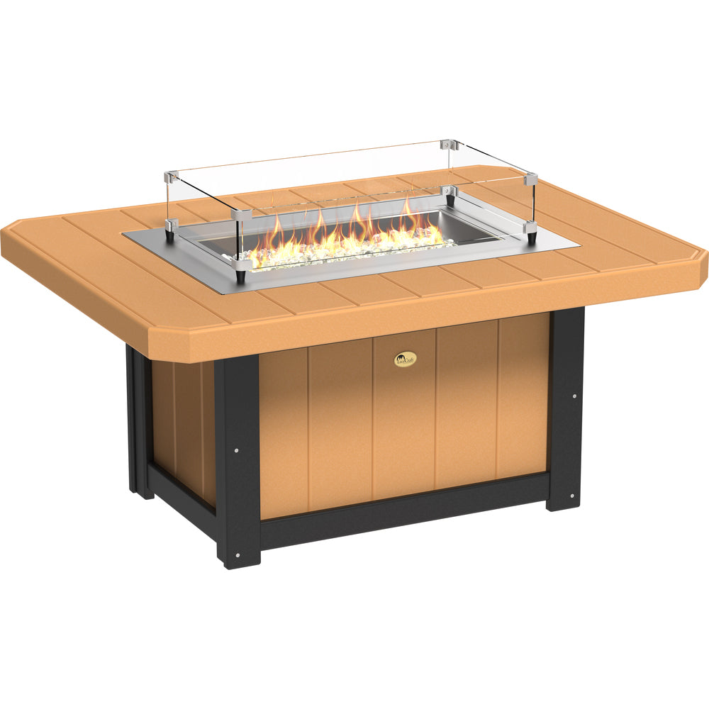 LuxCraft Lumin 51" Rectangular Fire Pit Table