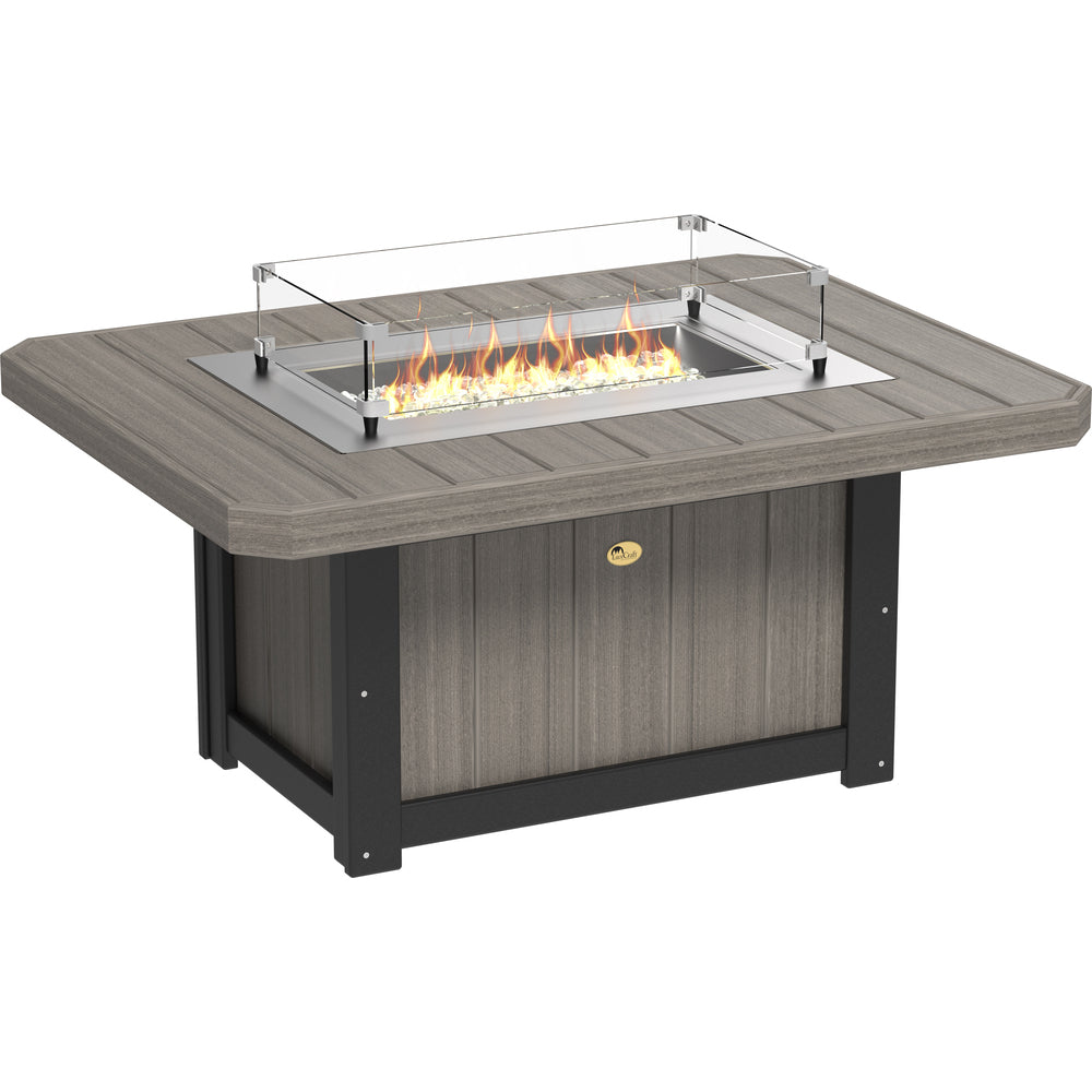 LuxCraft Lumin 51" Rectangular Fire Pit Table