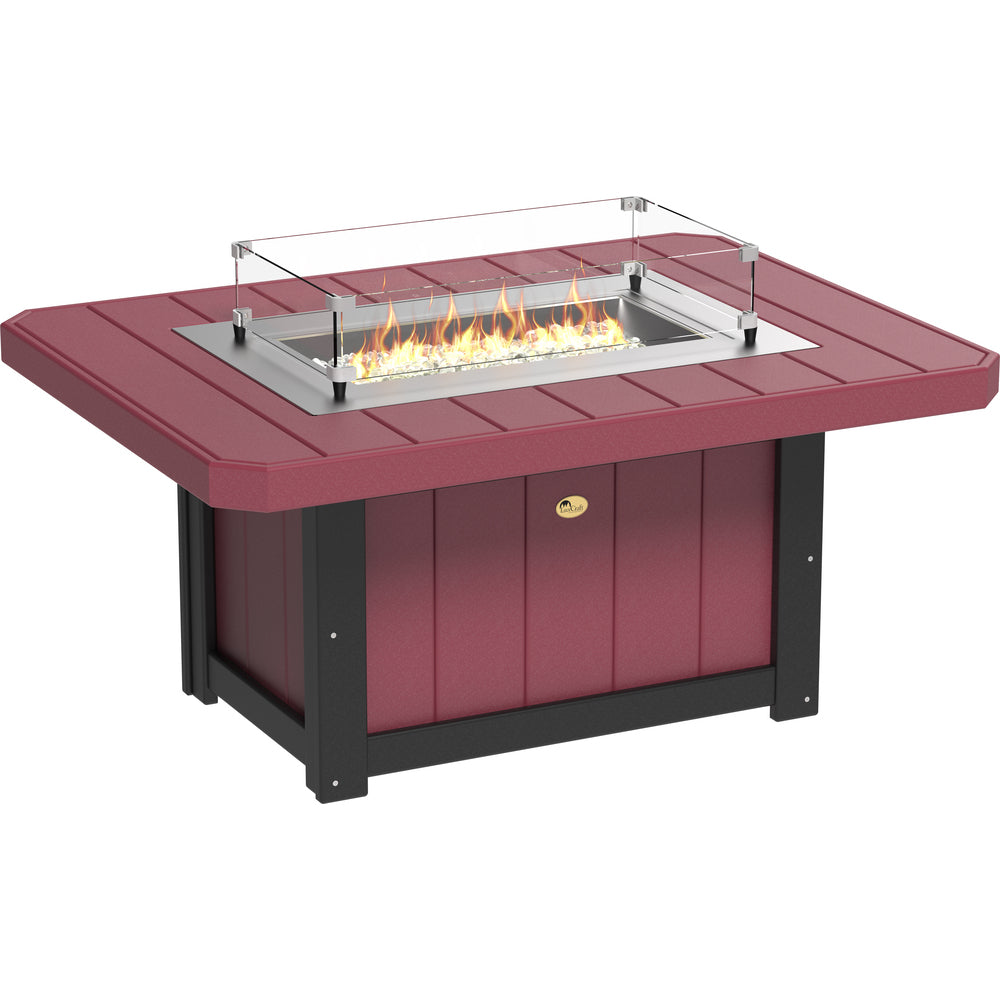 LuxCraft Lumin 51" Rectangular Fire Pit Table