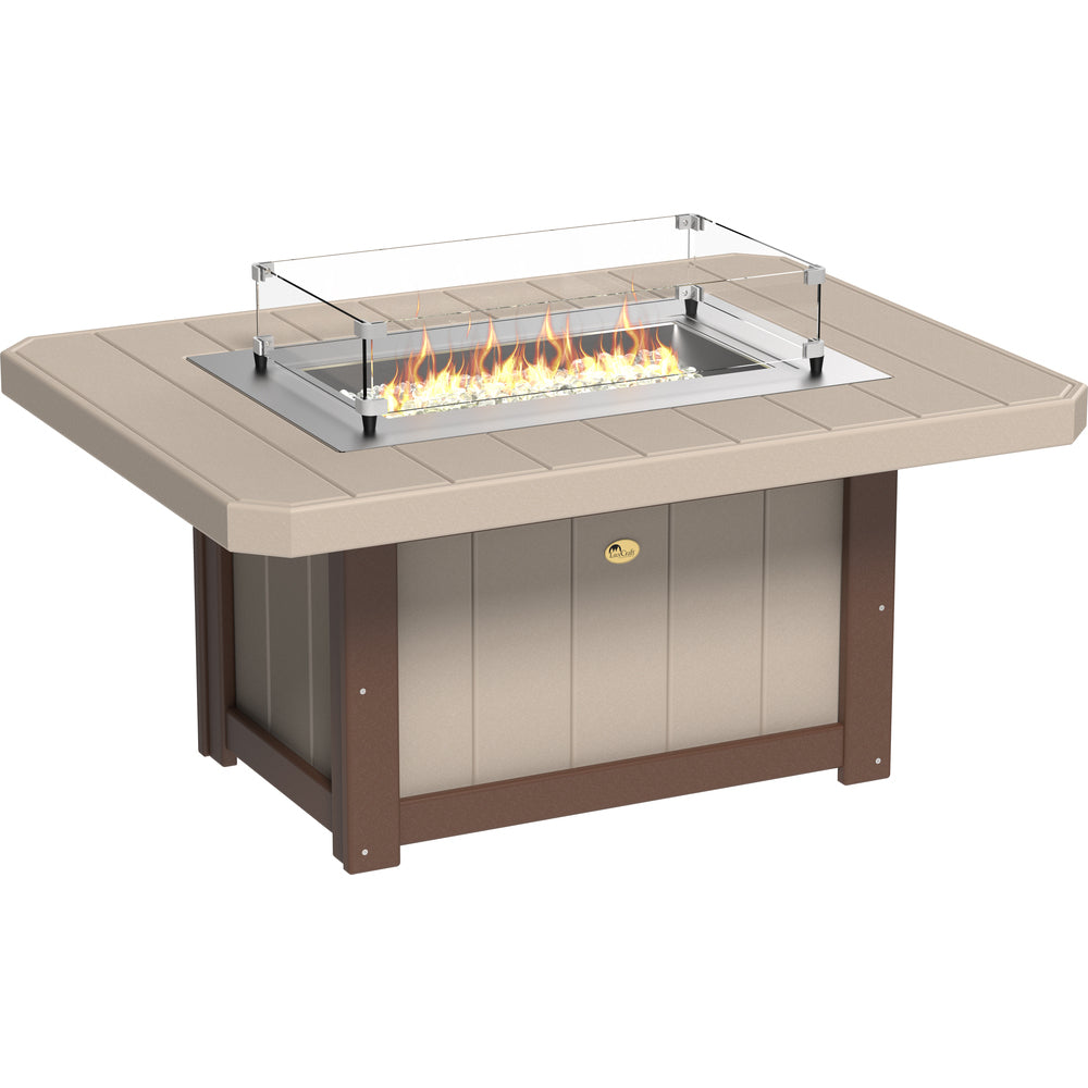 LuxCraft Lumin 51" Rectangular Fire Pit Table