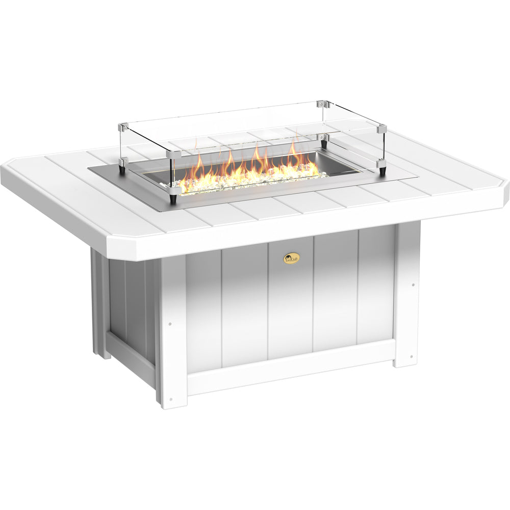 LuxCraft Lumin 51" Rectangular Fire Pit Table