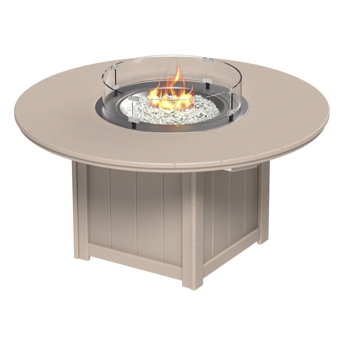 LuxCraft Lumin Fire Table 60" Round - Bar Height