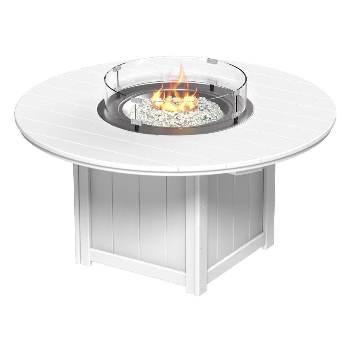 LuxCraft Lumin Fire Table 60" Round - Bar Height