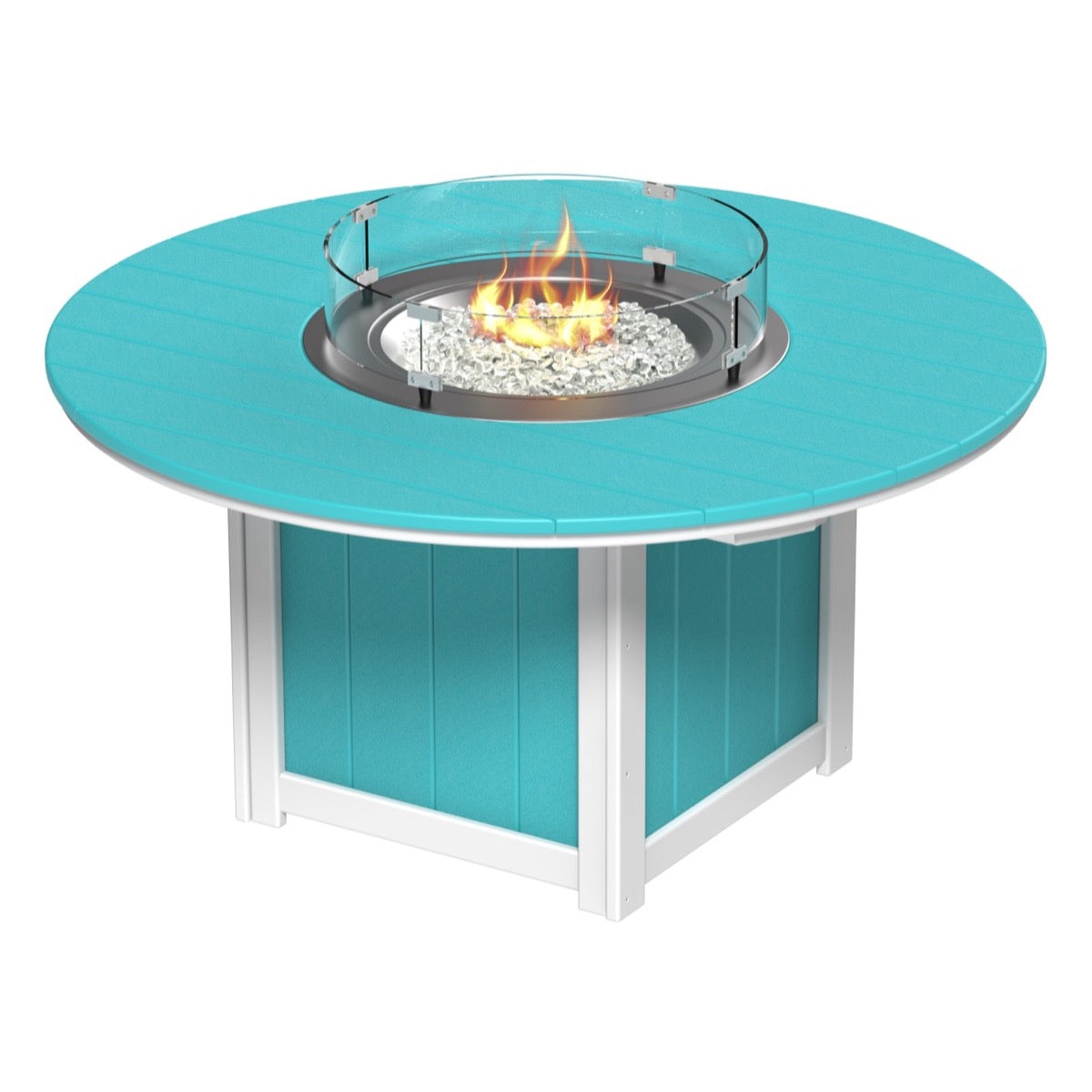LuxCraft Lumin Fire Table 60" Round - Dining Height