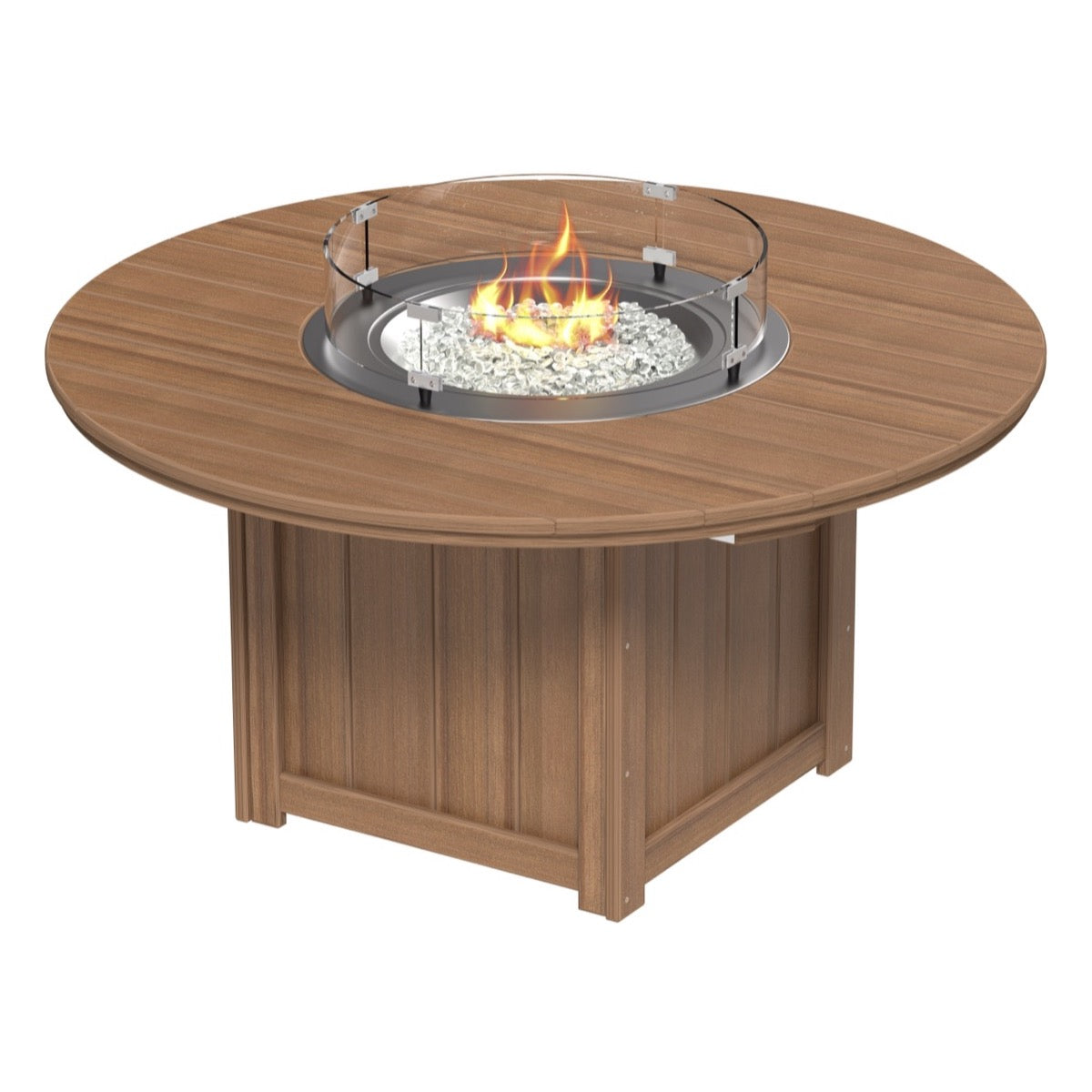 LuxCraft Lumin Fire Table 60" Round - Dining Height