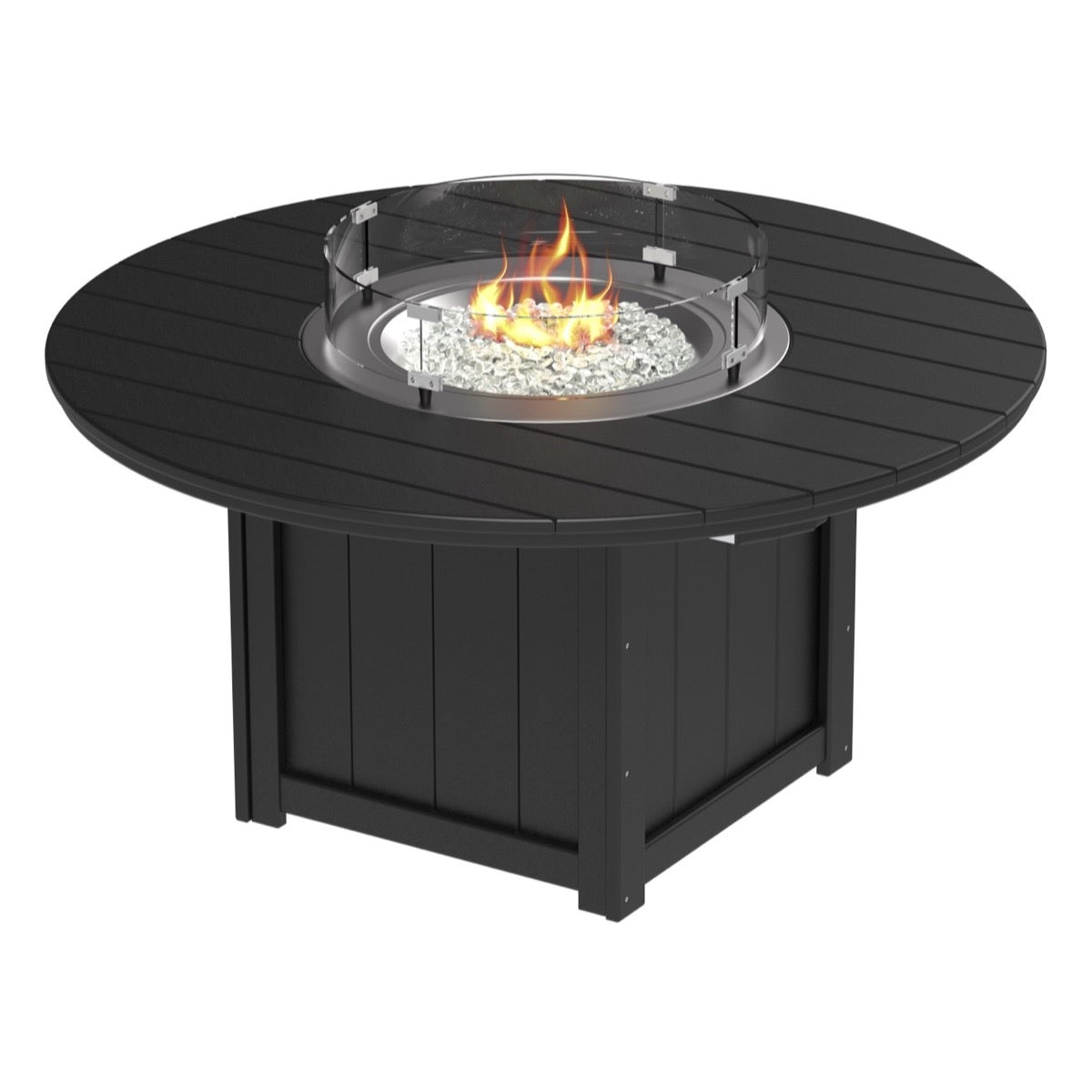 LuxCraft Lumin Fire Table 60" Round - Dining Height