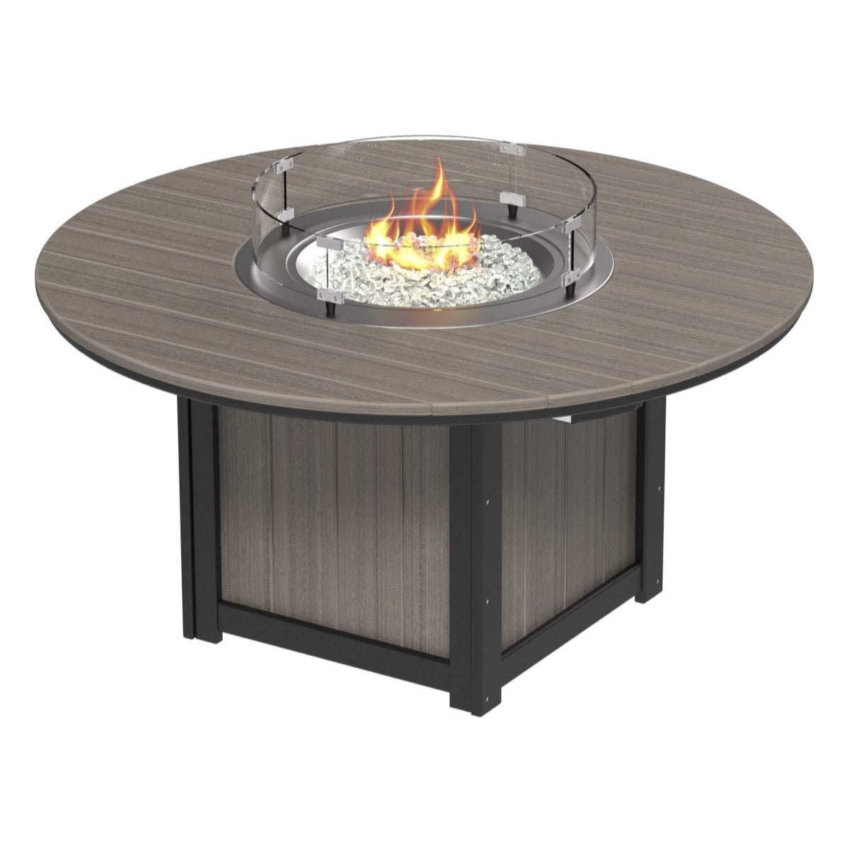 LuxCraft Lumin Fire Table 60" Round - Dining Height