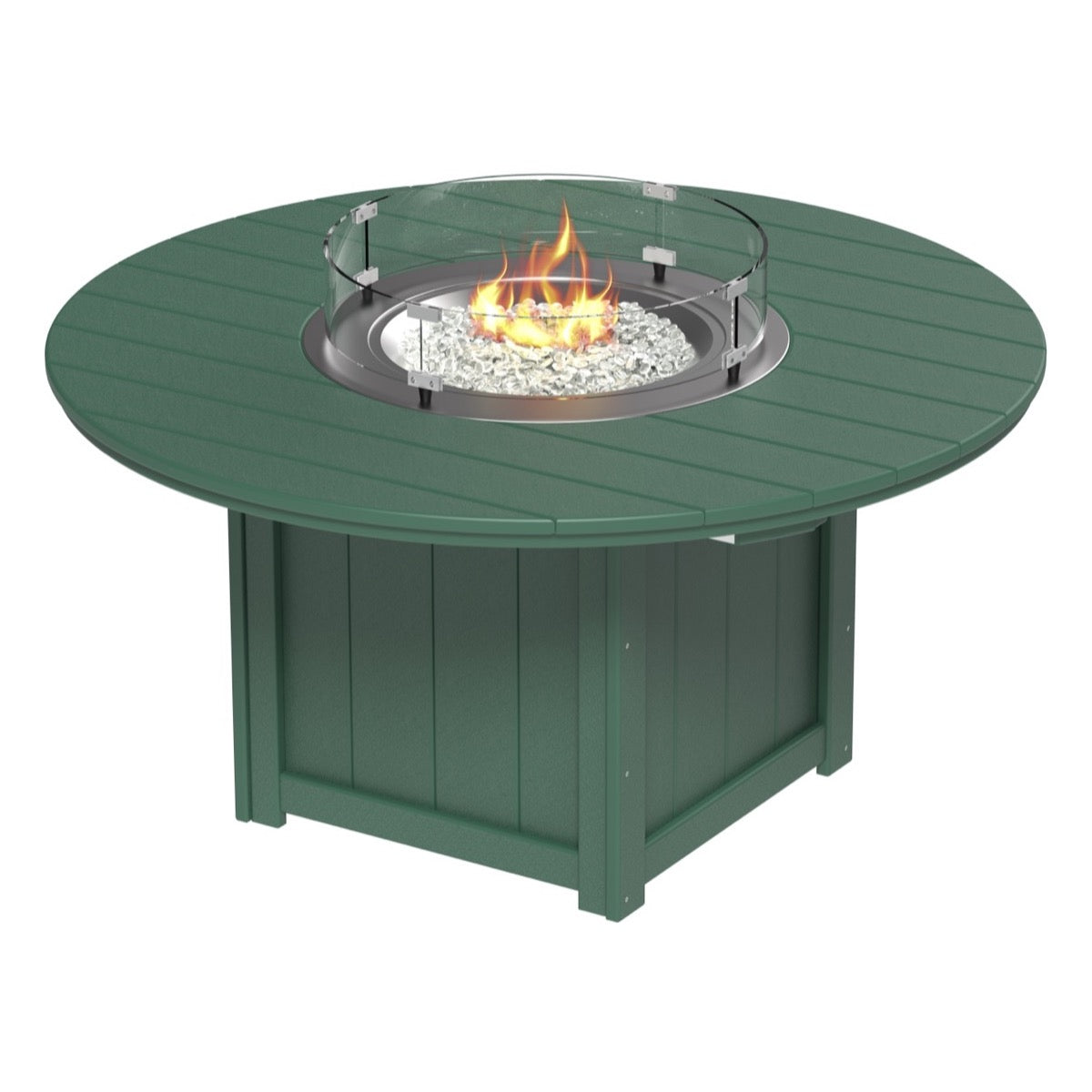 LuxCraft Lumin Fire Table 60" Round - Dining Height