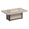 LuxCraft Lumin Fire Table 79" Rectangular - Counter Height