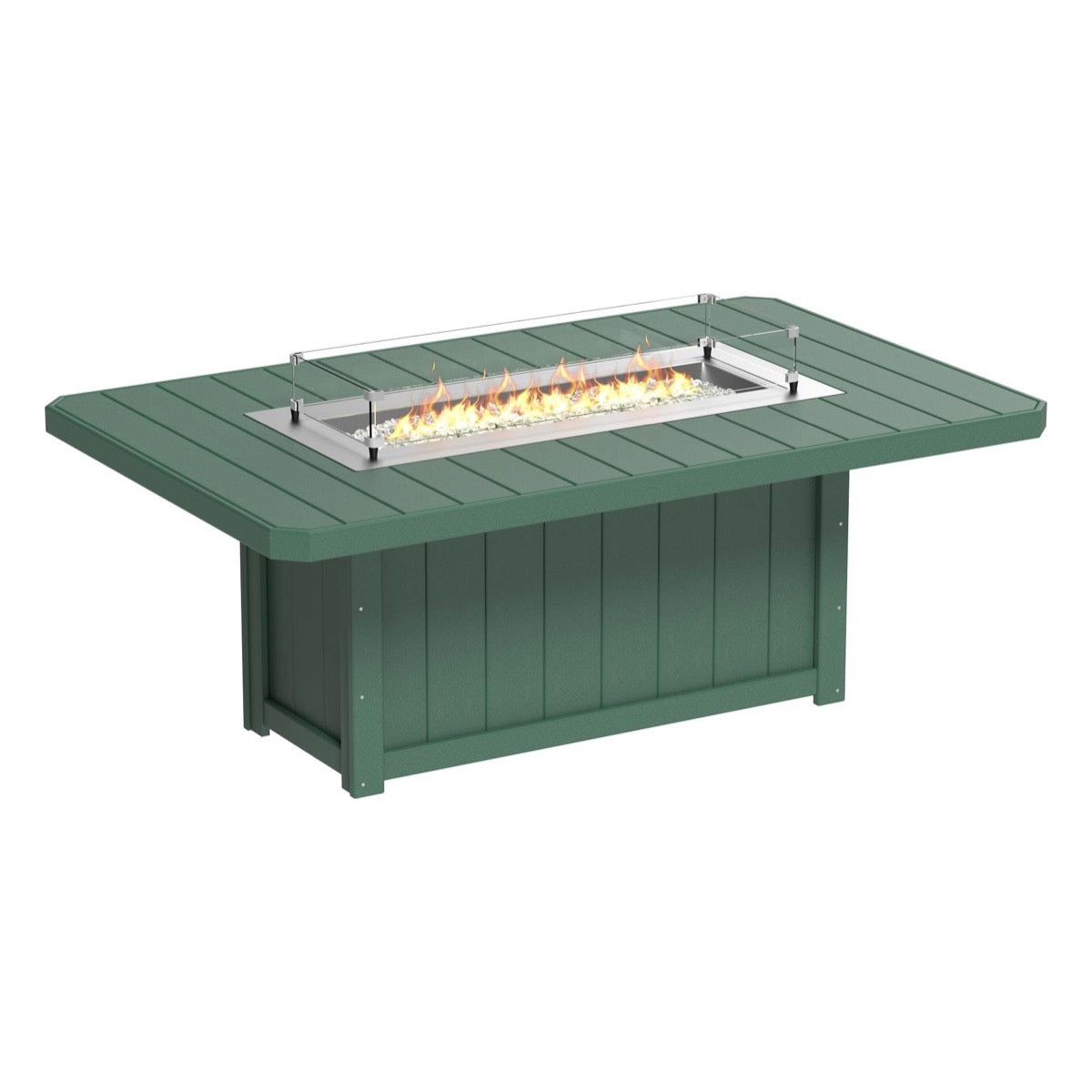 LuxCraft Lumin Fire Table 79" Rectangular - Dining Height