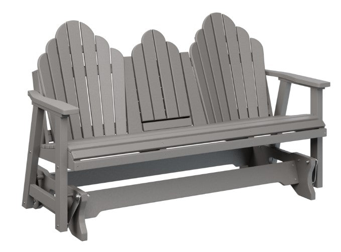 Berlin Gardens Cozi-Back Three Seat Glider w/Console Allochrome Brackets