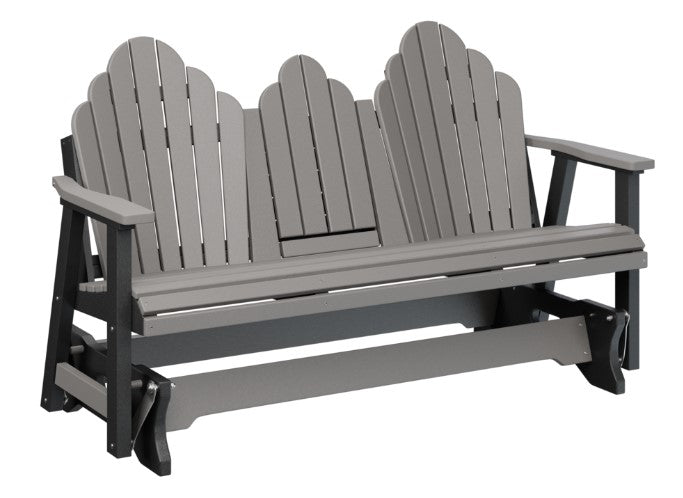 Berlin Gardens Cozi-Back Three Seat Glider w/Console Allochrome Brackets