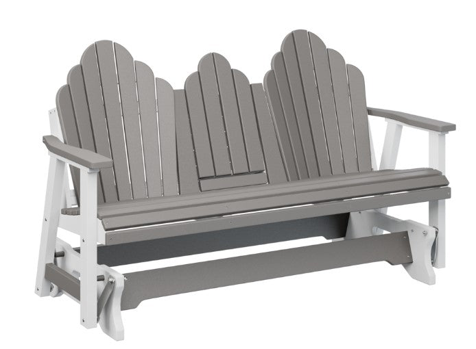 Berlin Gardens Cozi-Back Three Seat Glider w/Console Allochrome Brackets