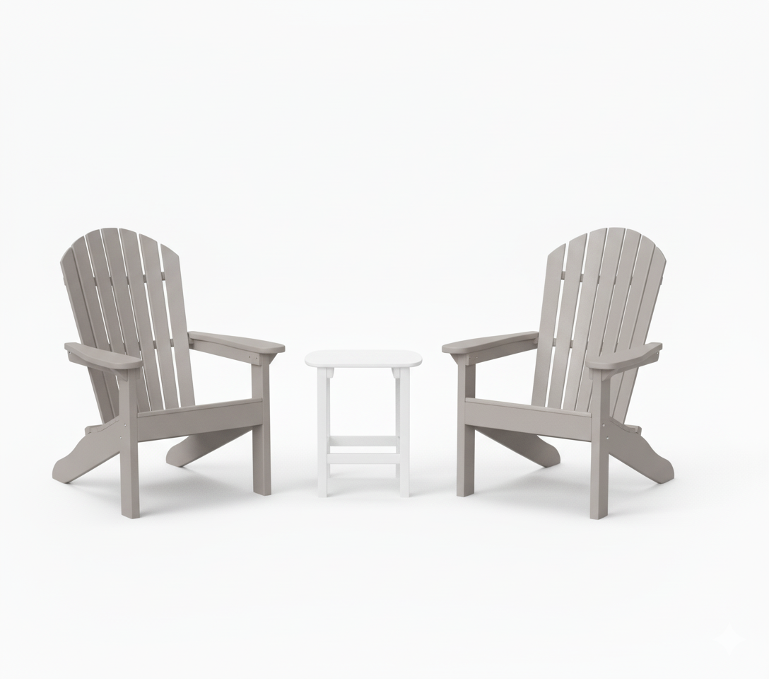 FREE Side Table With Purchase Of Berlin Gardens 2 Piece Adirondack Chair Set