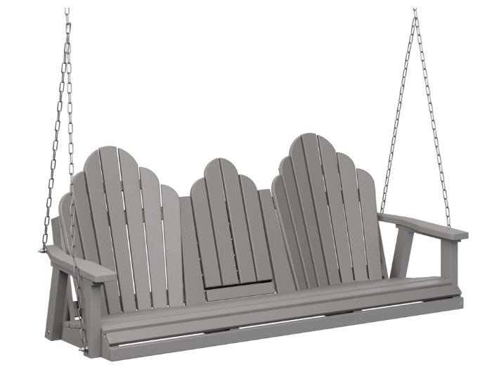 Berlin Gardens Cozi-Back Three Seat Swing w/Console (Zinc Chains)