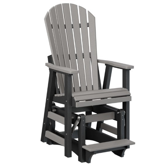 Berlin Gardens Comfo-Back Single Counter Glider with Allochrome Brackets