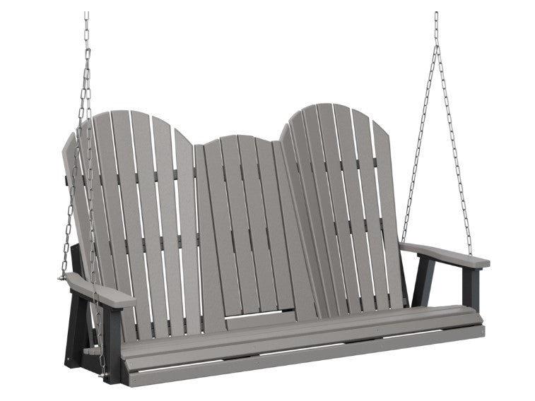 Berlin Gardens Comfo-Back Three Seat Swing w/Console (Zinc Chains)