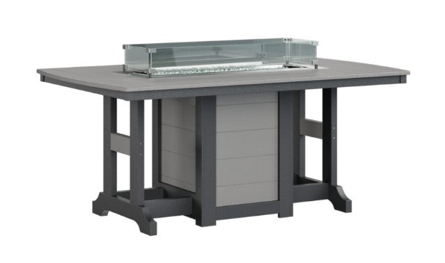 Berlin Gardens Garden Classic Standard Top 44" x 72" Rectangular Fire Bar Table