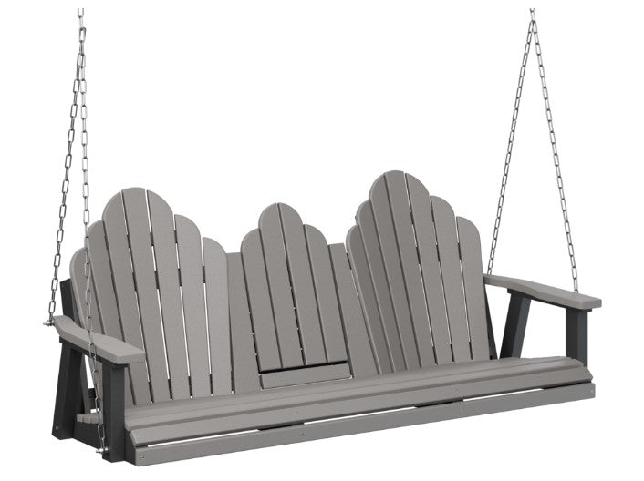 Berlin Gardens Cozi-Back Three Seat Swing w/Console (Zinc Chains)