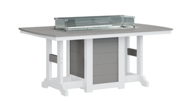 Berlin Gardens Garden Classic Standard Top 44" x 72" Rectangular Fire Dining Table