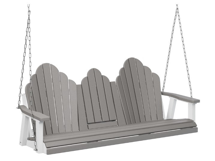Berlin Gardens Cozi-Back Three Seat Swing w/Console (Zinc Chains)