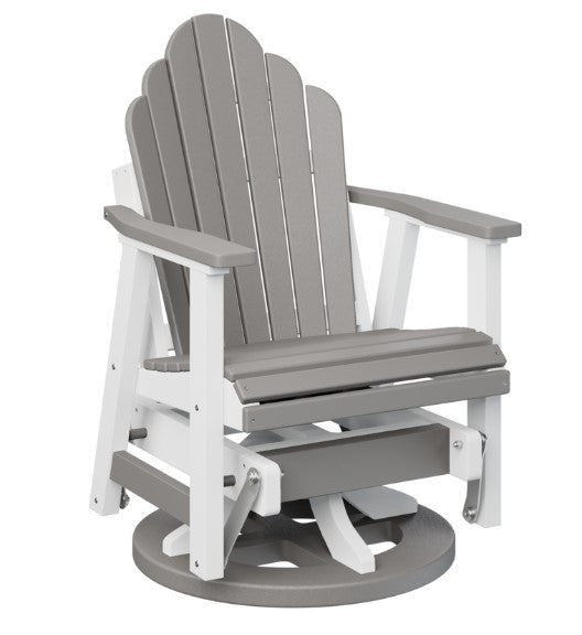 Berlin Gardens Cozi-Back Swivel Glider with Allochrome Brackets