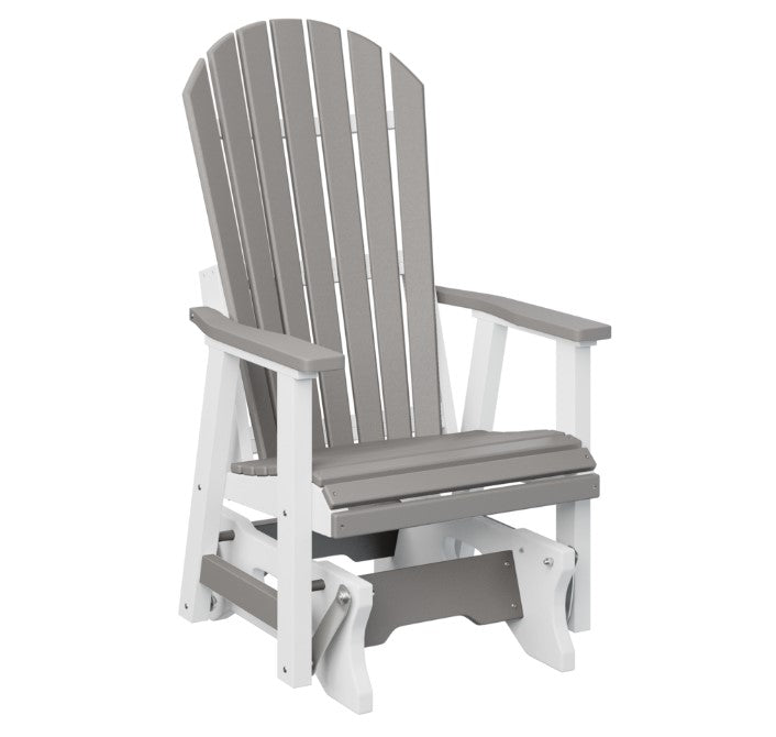 Berlin Gardens Comfo-Back Single Glider with Allochrome Brackets