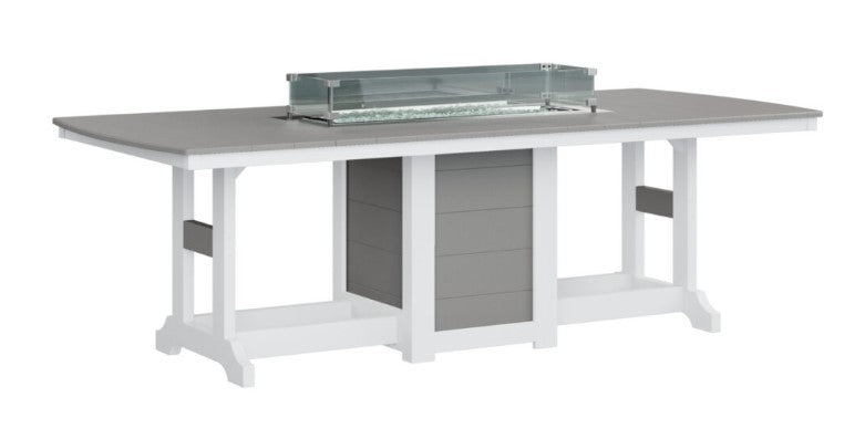 Berlin Gardens Garden Classic Standard Top 44" x 96" Rectangular Fire Counter Table