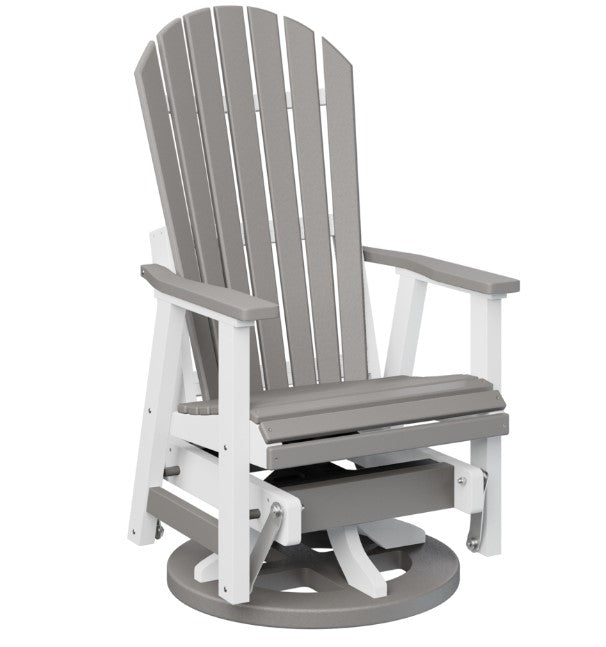 Berlin Gardens Comfo-Back Swivel Glider with Allochrome Brackets