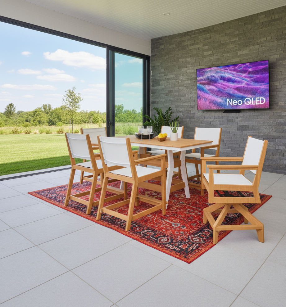 FREE 75” LED 4K Smart TV With Purchase Of Berlin Gardens 7 Piece Counter Set