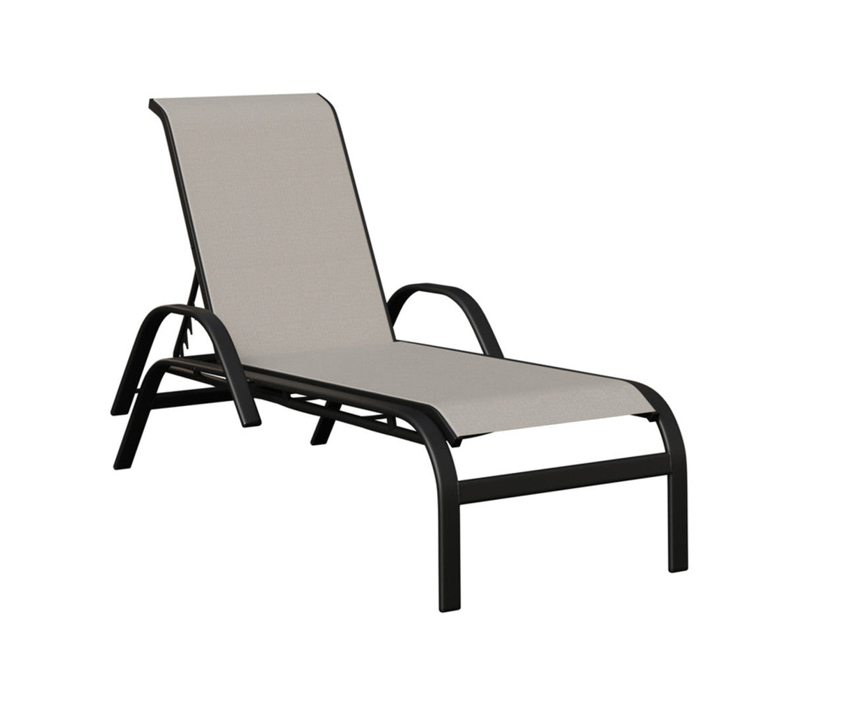 Berlin Gardens Murphy Regular Sling Chaise Lounge with Arms