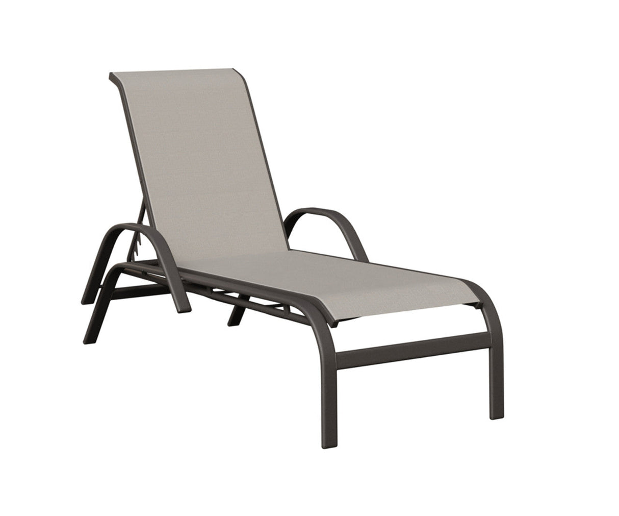 Berlin Gardens Murphy Regular Sling Chaise Lounge with Arms