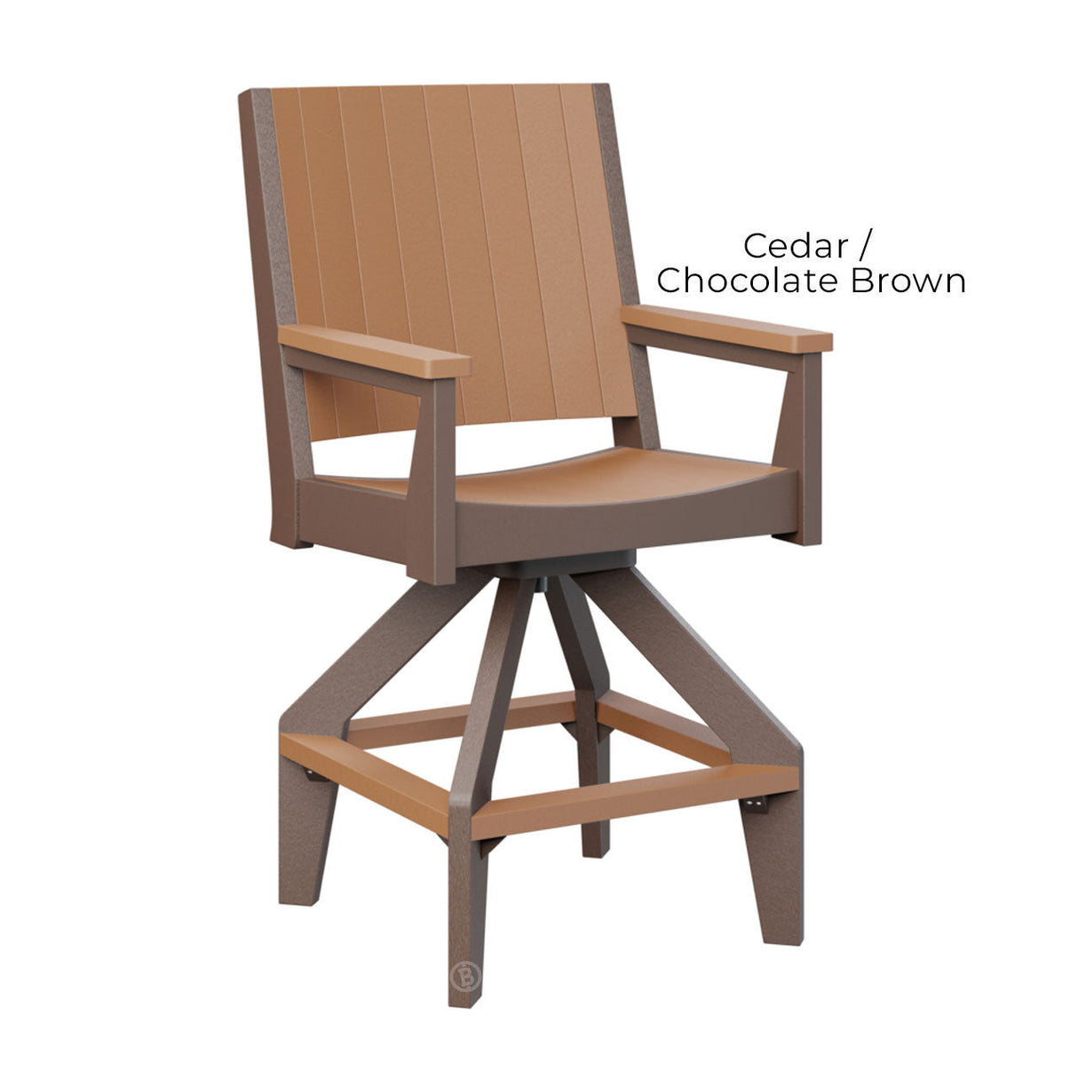 Berlin Gardens Mayhew Chat Swivel Bar Chair