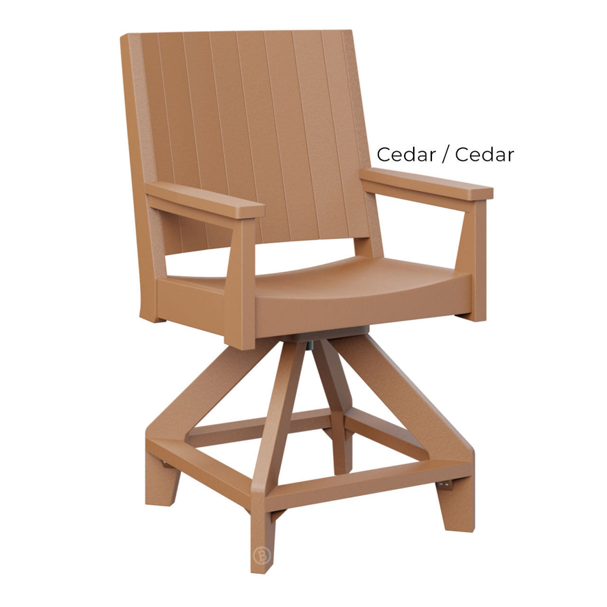 Berlin Gardens Mayhew Chat Swivel Counter Chair