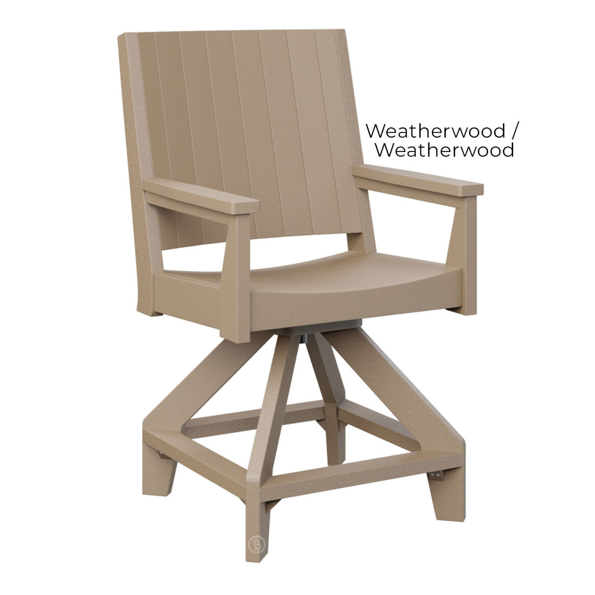 Berlin Gardens Mayhew Chat Swivel Counter Chair