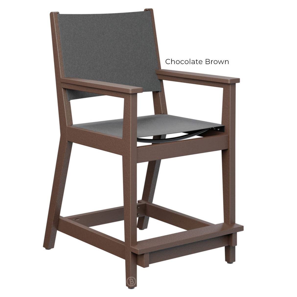 Berlin Gardens Mayhew Sling Counter Arm Chair
