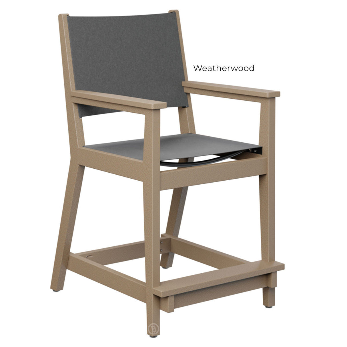 Berlin Gardens Mayhew Sling Counter Arm Chair