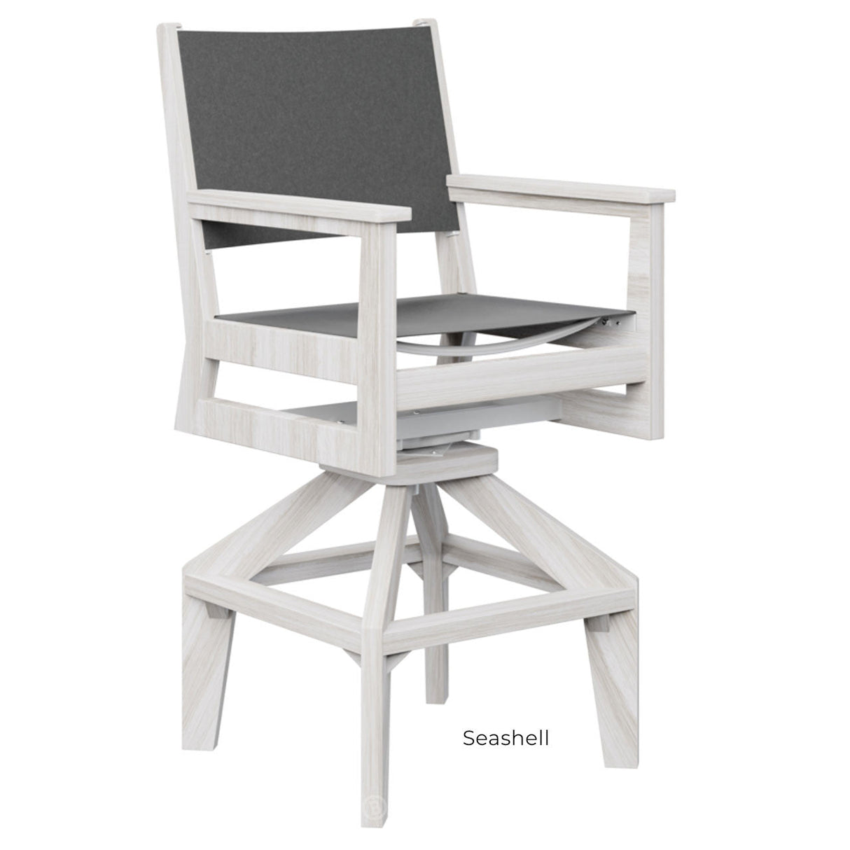 Berlin Gardens Mayhew Sling Swivel Bar Chair