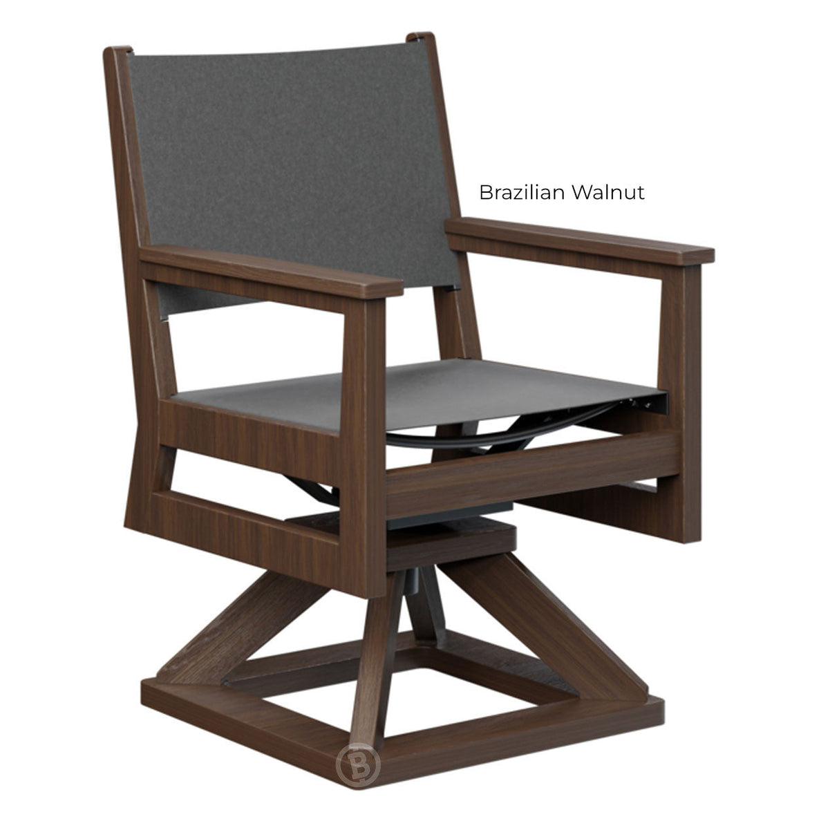 Berlin Gardens Mayhew Sling Swivel Rocker Dining