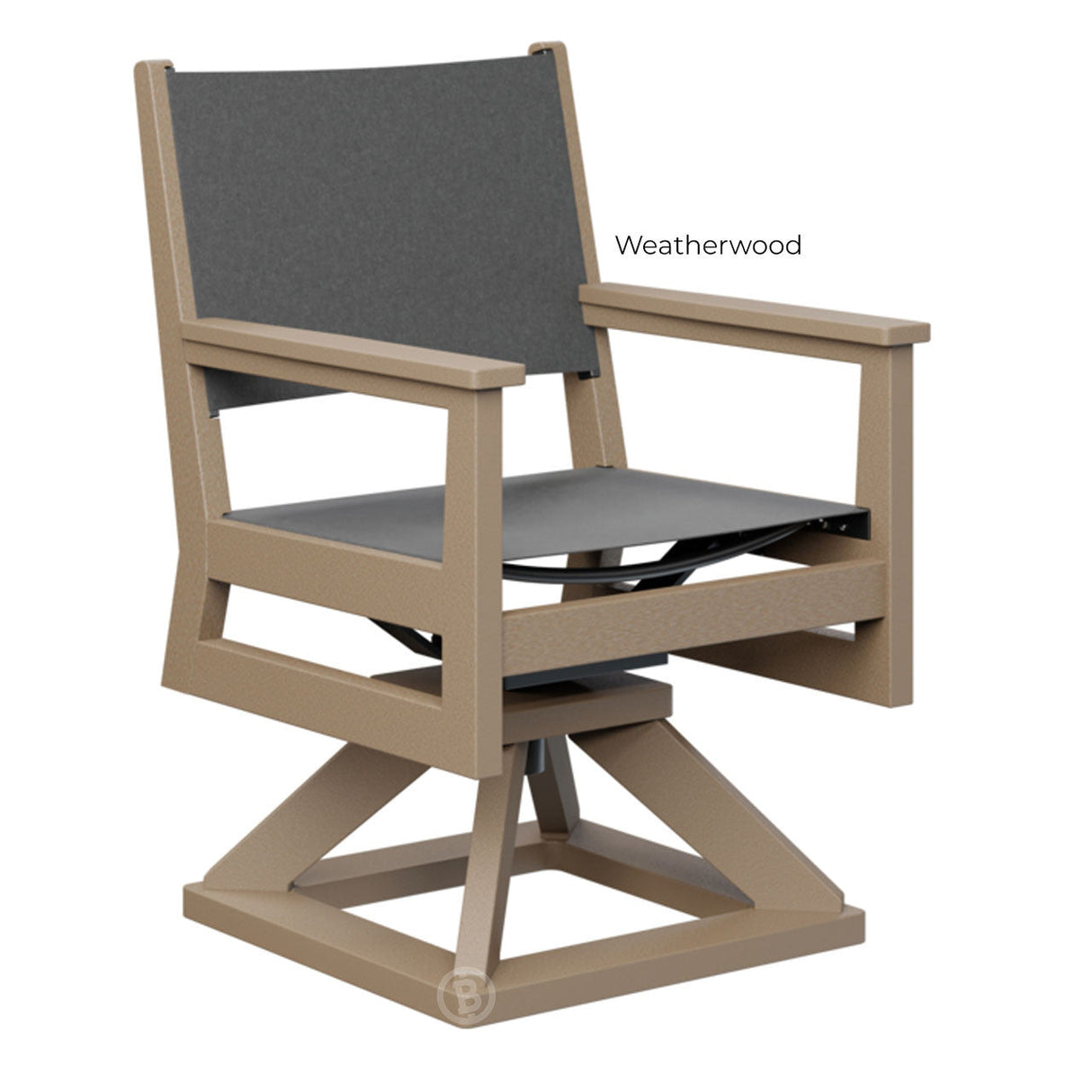 Berlin Gardens Mayhew Sling Swivel Rocker Dining