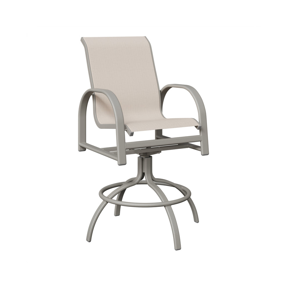 Berlin Gardens Murphy Padded Sling Swivel Bar Chair