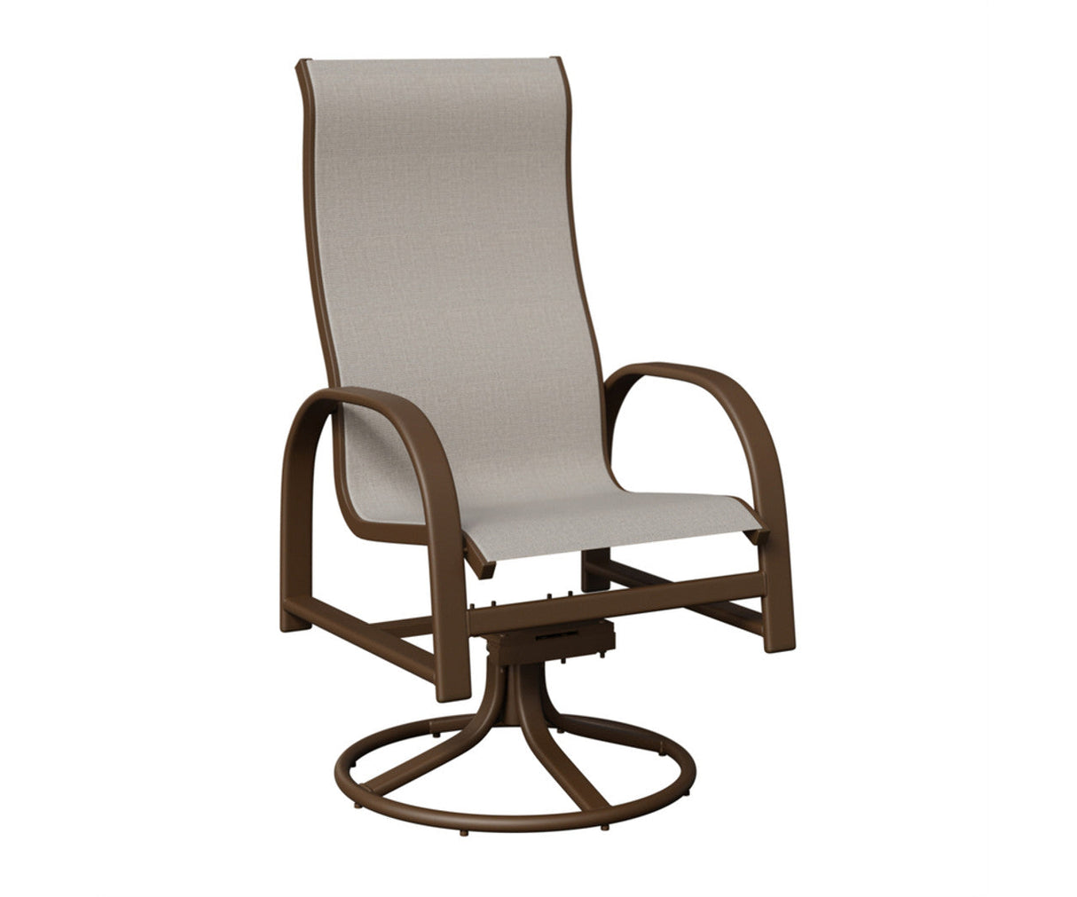 Berlin Gardens Murphy High Back Regular Sling Swivel Rocker Dining Chair