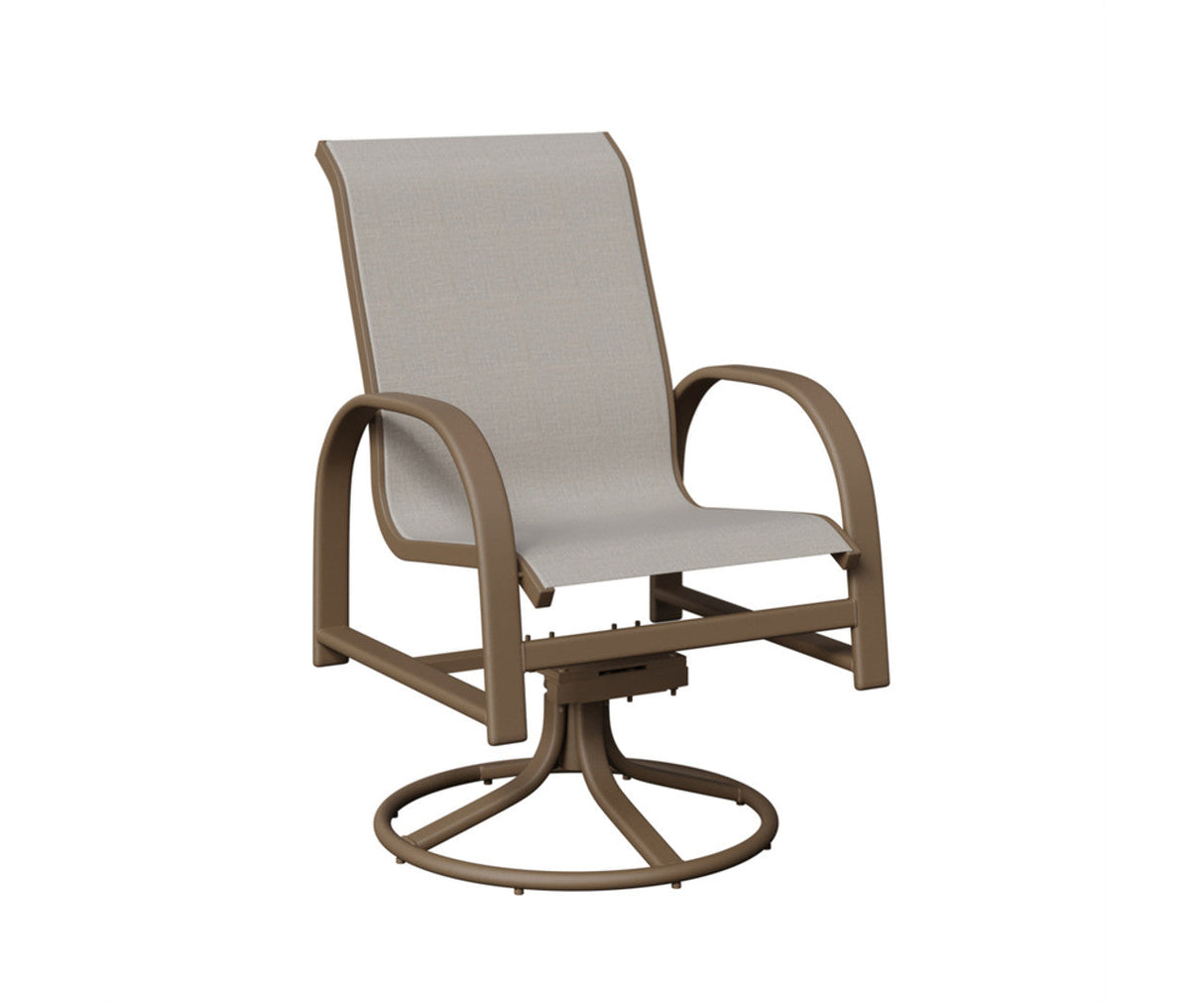 Berlin Gardens Murphy Padded Sling Swivel Rocker Dining Chair