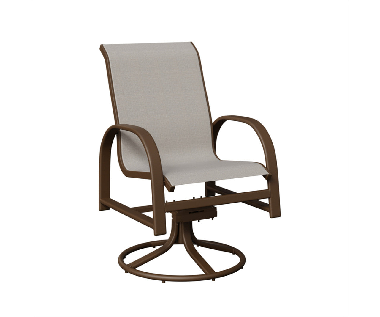 Berlin Gardens Murphy Padded Sling Swivel Rocker Dining Chair