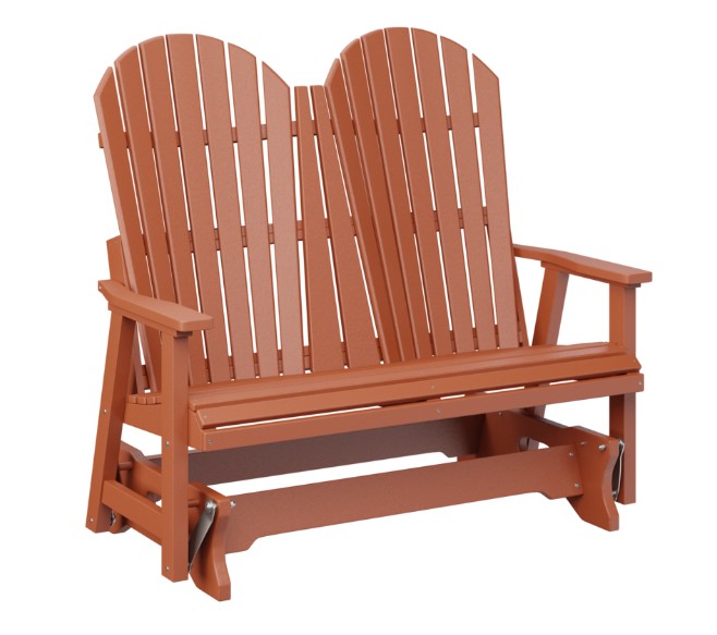 Berlin Gardens Comfo-Back Double Glider with Allochrome Brackets