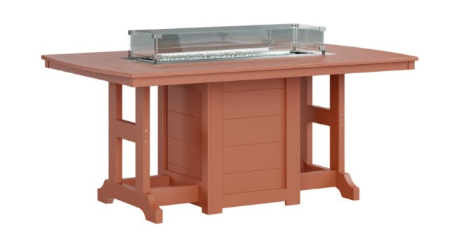 Berlin Gardens Garden Classic Standard Top 44" x 72" Rectangular Fire Bar Table