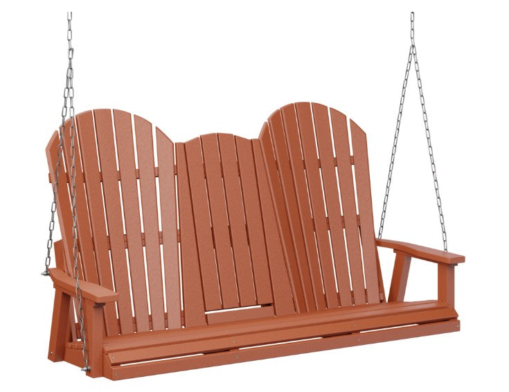 Berlin Gardens Comfo-Back Three Seat Swing w/Console (Zinc Chains)