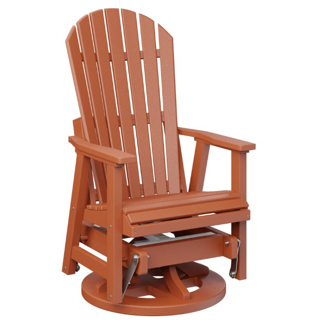 Berlin Gardens Comfo-Back Swivel Glider with Allochrome Brackets