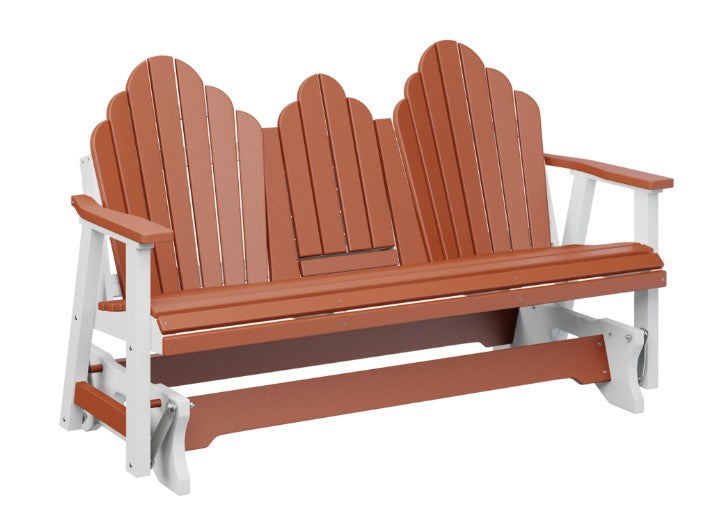 Berlin Gardens Cozi-Back Three Seat Glider w/Console Allochrome Brackets